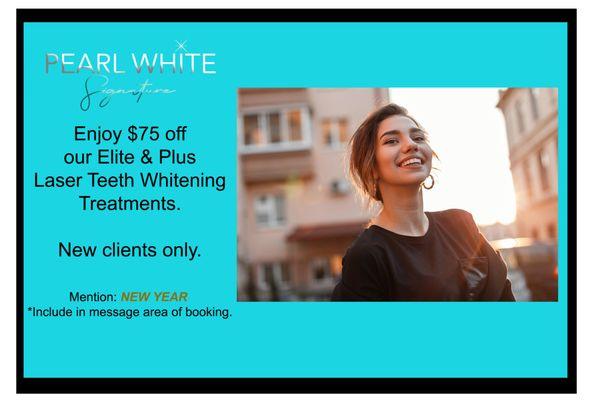 New Year 2023 Special! 
Most effective teeth whitening in Arizona!