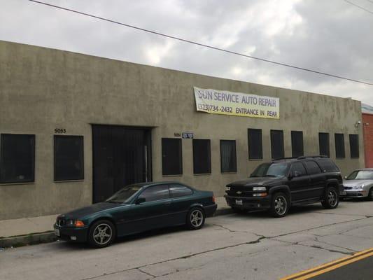 Front of building. Entrance is in the back through alley.