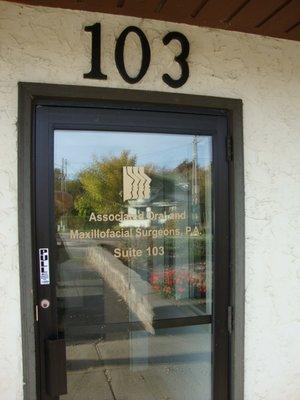 Front entry door.