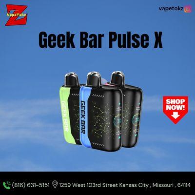 Geek Bar Pulse X is now available at Vape Tokz! This high-quality disposable vape