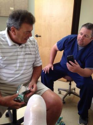 Gary Hooks and Gavin Fortune making dreams come true! Most advanced prosthetic care in So Cal