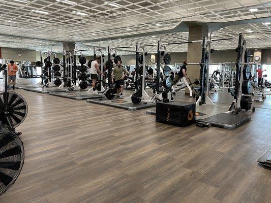 2022-02-19. Lifetime Fitness. Rochester Hills. Free weights.