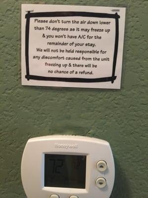 Thermostat rules