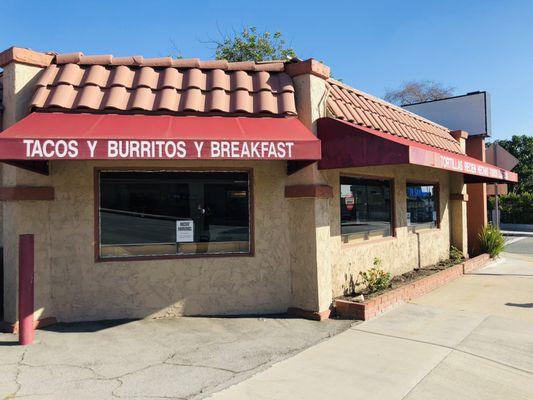 Front of restaurant