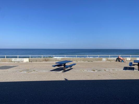 Beach view while I eat