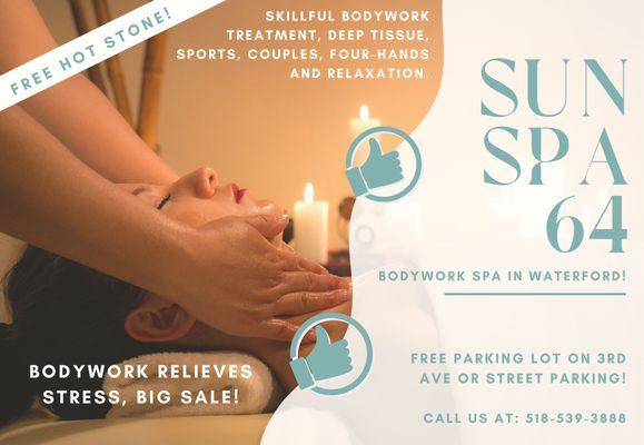 Bodywork has many health benefits and reducing stress is one of them. Schedule your bodywork today!