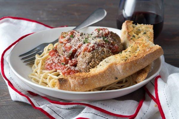 On Mondays, Spaghetti and Two Meatballs are always $7.95