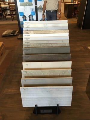 Marble, limestone, travertine sample boards