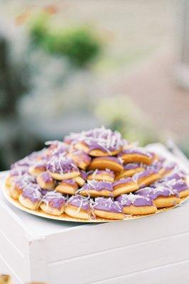 Ube coconut mochi donuts | Photo by Monica Lam Photo