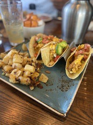 Farm stand breakfast tacos