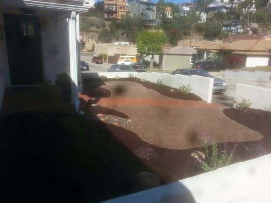 After photo Mission Hills. Now a usable level yard.