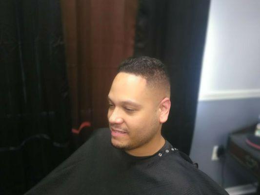 Bald high fade