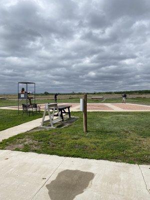 Skeet shooting range