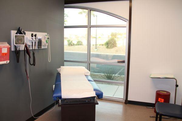 An exam room at MLK location.