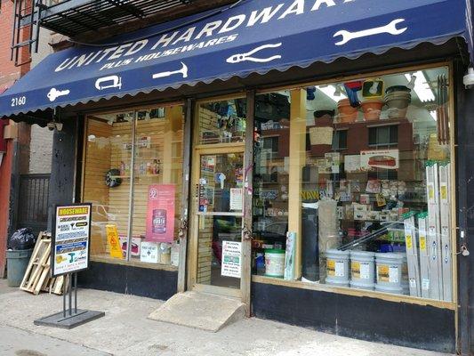 United Hardware's storefront