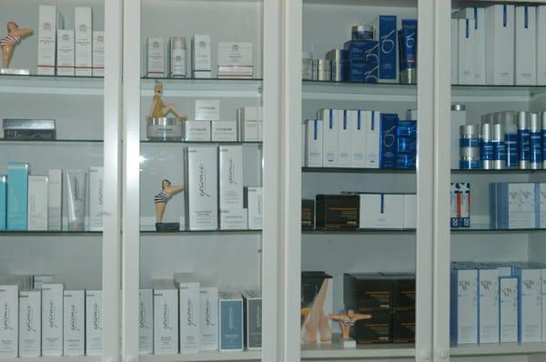 We carry a variety of products including,  ZO Medical, Epionce, Immupure, ocean plus, Elta MD, THEMAE Paris and EyEnvy.