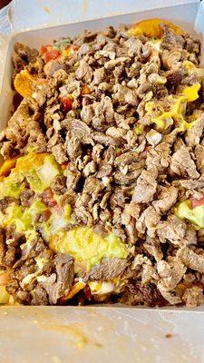 Carne Asada Nachos (Large)   @hybrideater