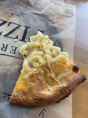 Mac and cheese slice