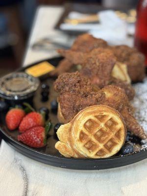 Chicken and waffles