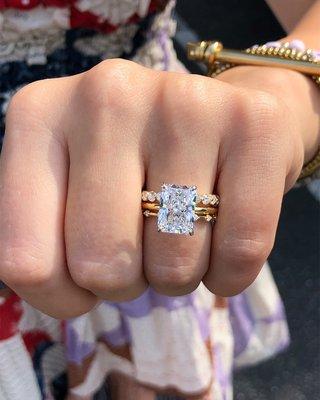 radiant cut diamond ring