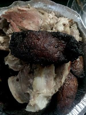 Still hungry? Don't think so. Burned "maduros" and dry unseasoned "pernil," gross.