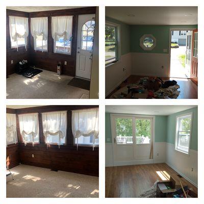 Complete cut out of dining room and remodeled