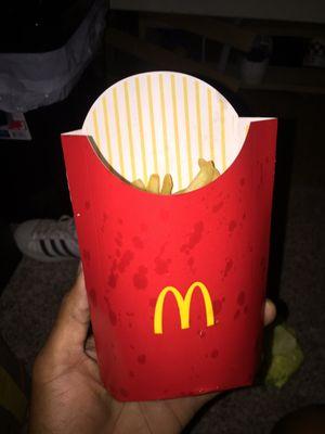 Seriously McDonald's? Large fries my a**