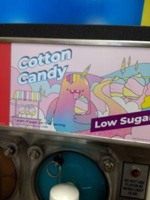 Low sugar slurpee. Cotton candy flavor