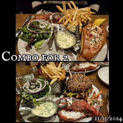 Great combo - the originals from when they opened up in the flatiron district in 2014, a burger, a lobster roll, and a whole lobster.