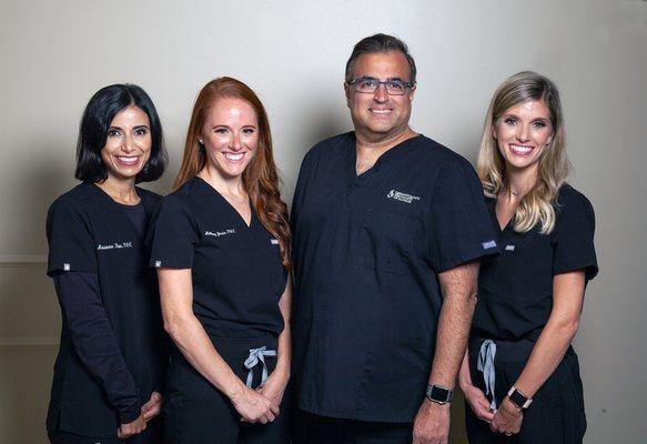 Marianne Rao, Mallory Jones, Dr. Khanna, and Jenna Raju