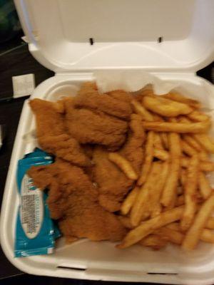 5 piece cat fish fillet dinner