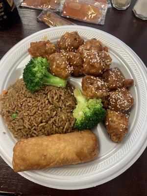 Sesame chicken combo