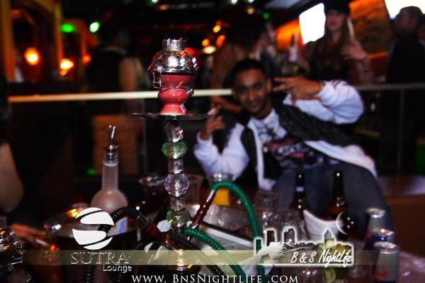 A Happy Hookah Customer at Sutra Lounge in Midtown, Atlanta!