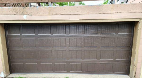 Installed new garage door.