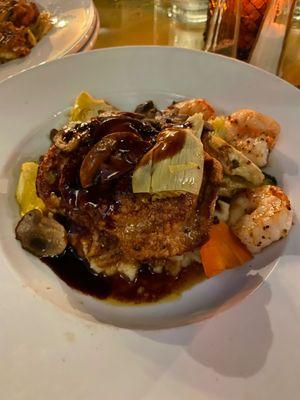 veal with shrimp