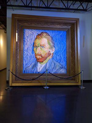 Van Gogh portrait on the second floor