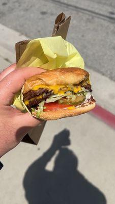 Double cheeseburger - still solid