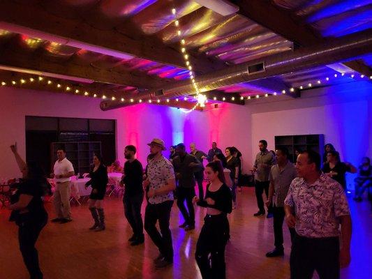 Free lesson before one of our Salsa y Mas studio dances - dancing Salsa, Bachata, Cumbia & More