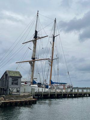 Research vessel at the dock