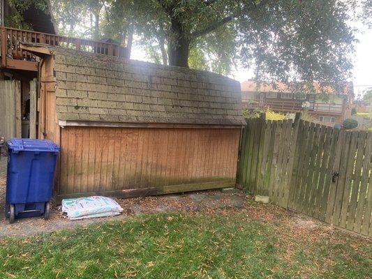 Shed demolition and removal