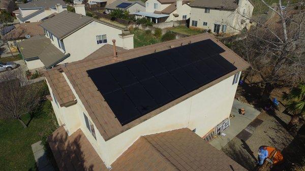 Panasonic 325 All Black Solar Installation