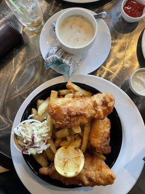 Cod fish and chips