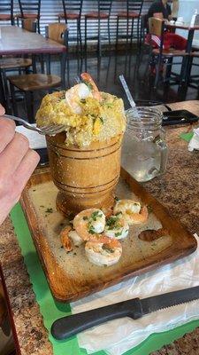 Mofongo with shrimp s