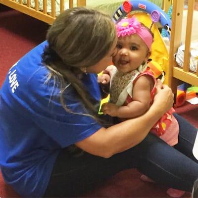 Ms.Ingrid in the infant room is a God Send! Truly has a gift with these babies. They all love her!