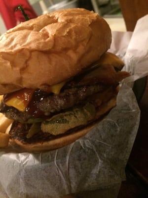 The Minnesota Fats Brisket Burger!! So much meat nom nom nom