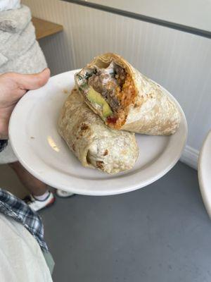 Breakfast burrito (delicious)