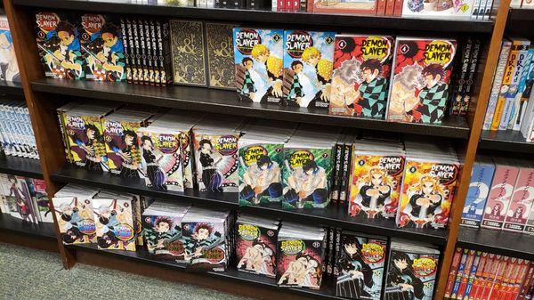 Demon Slayer manga in the manga/light novel section.