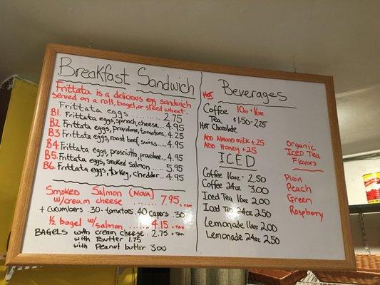 Breakfast Menu