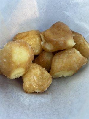 Best donut holes in town? So fresh, light, and delicious. $1.80 for 12.