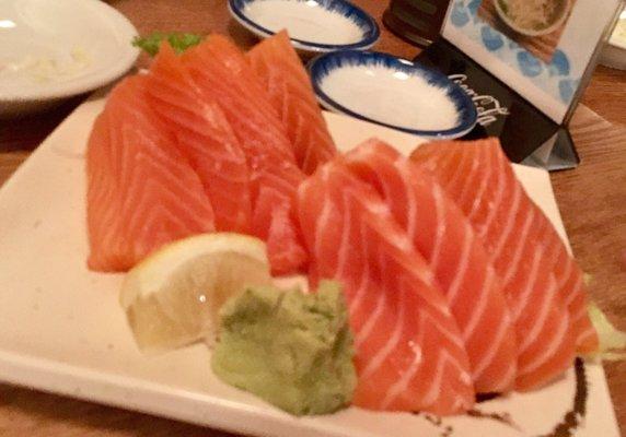 Salmon sashimi double order